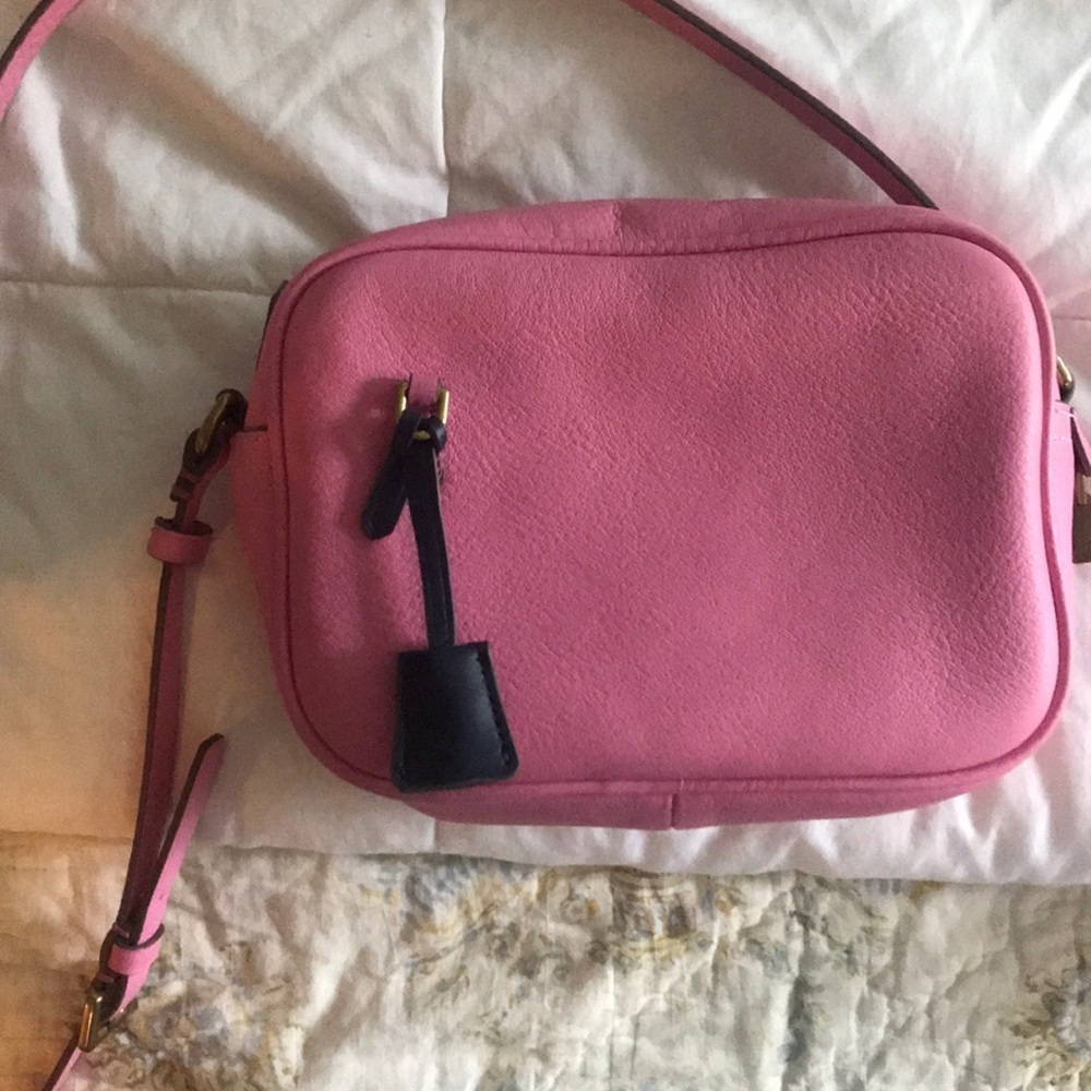 Jcrew Women’s Pink Cross Body Leather Bag
